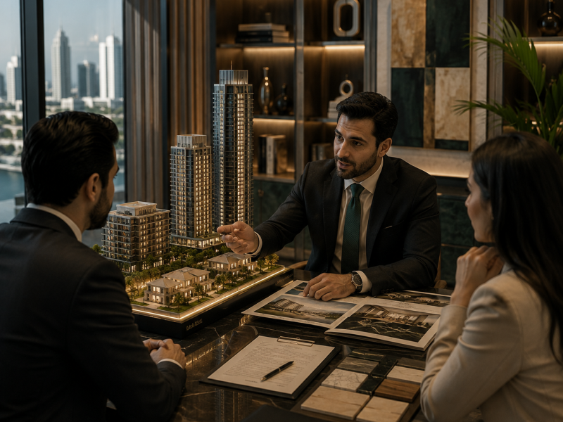مبيعات العقارات وخدمات الوساطة